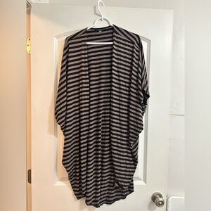 Bryn walker striped cocoon cardigan size small Lagenlook‎ oversized